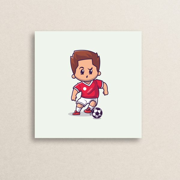 01 Football player sticker