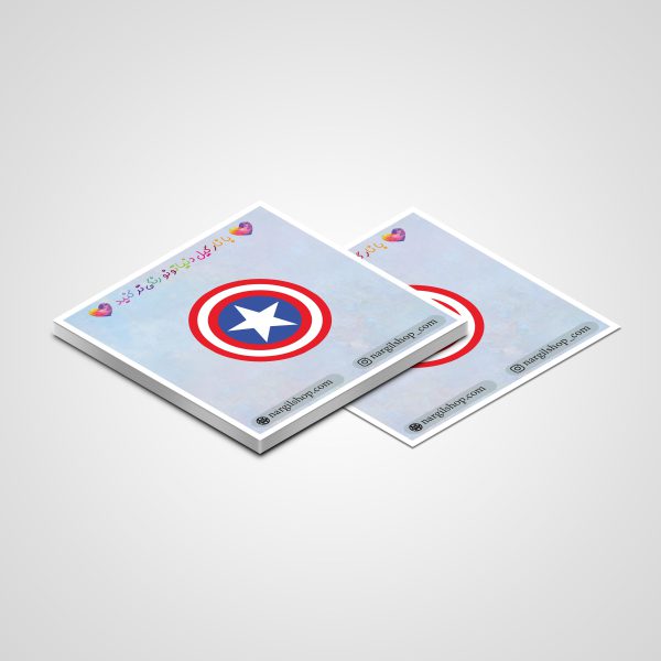 Marvel Captain America logo sticker 05