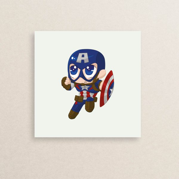 استیکر کاپیتان آمریکا مارول 04 | Marvel Captain America sticker 04