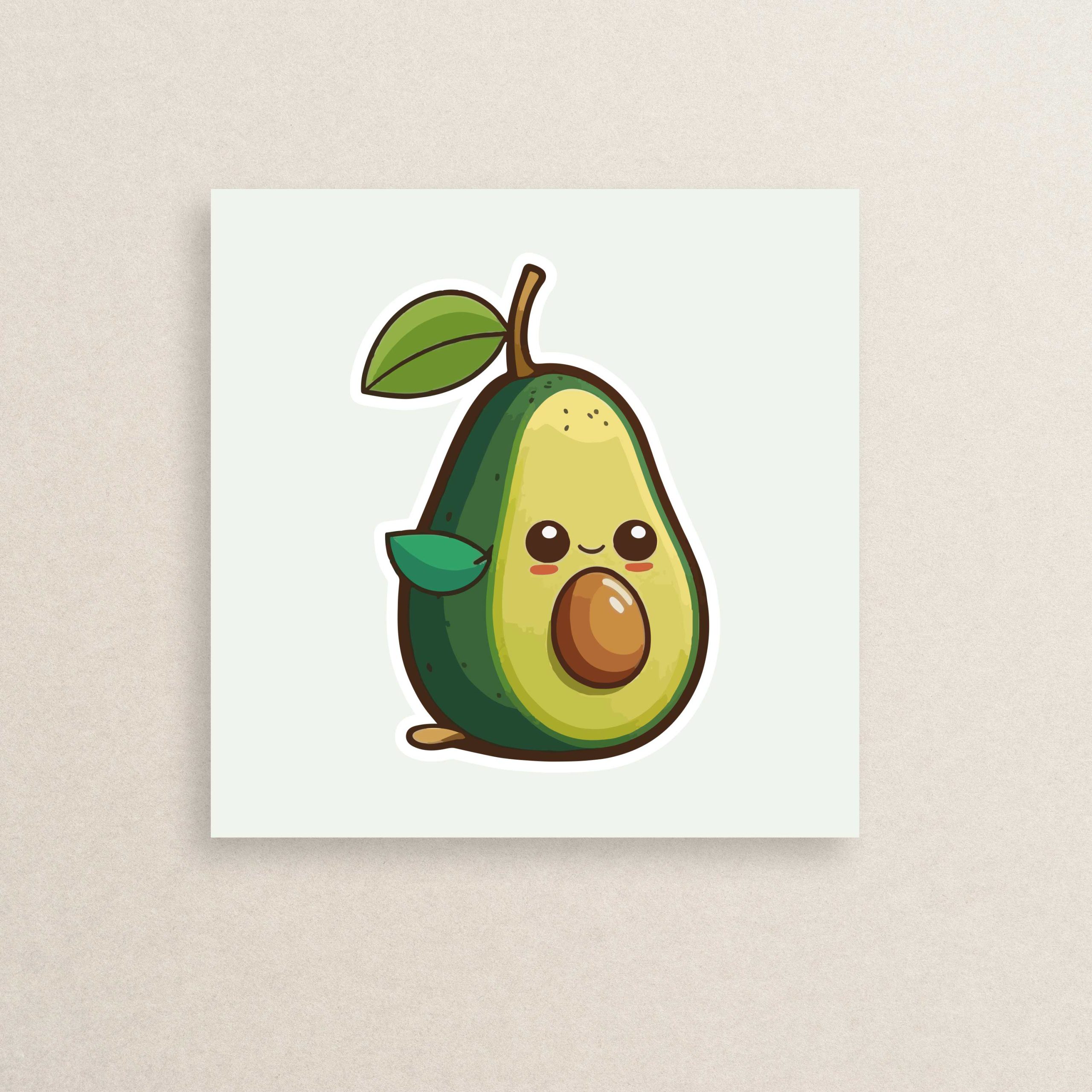 Cool avocado sticker 78