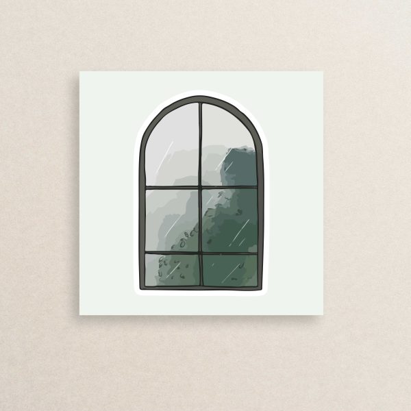 Rainy window sticker 01