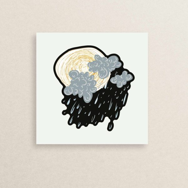 Fall rainy sticker 02