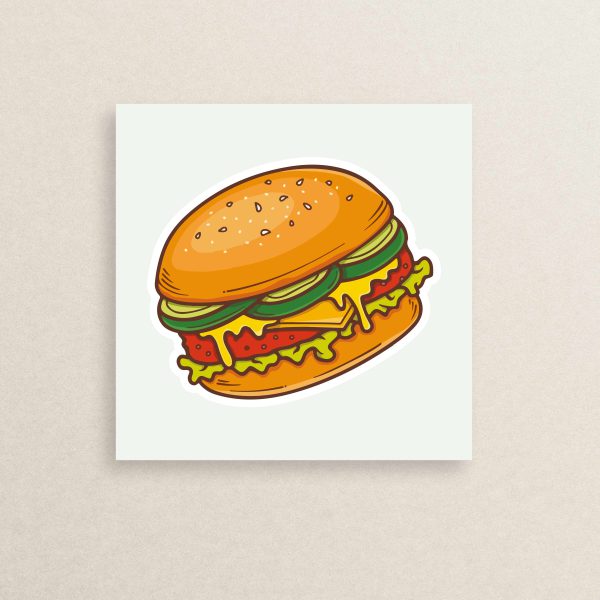 Snack - hamburger sticker 12